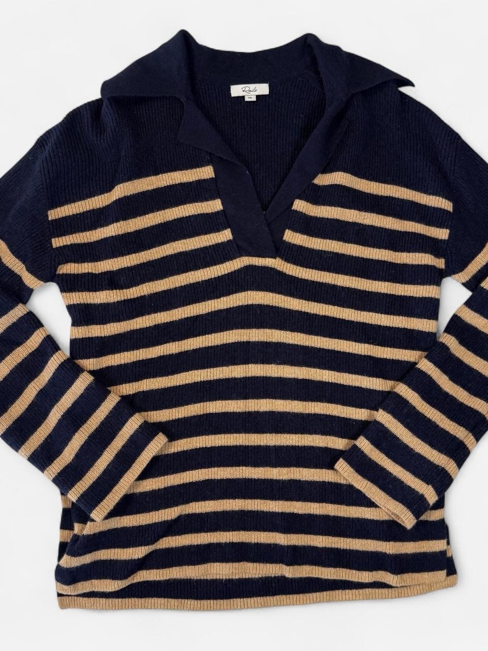 Rails Striped Polo Sweater